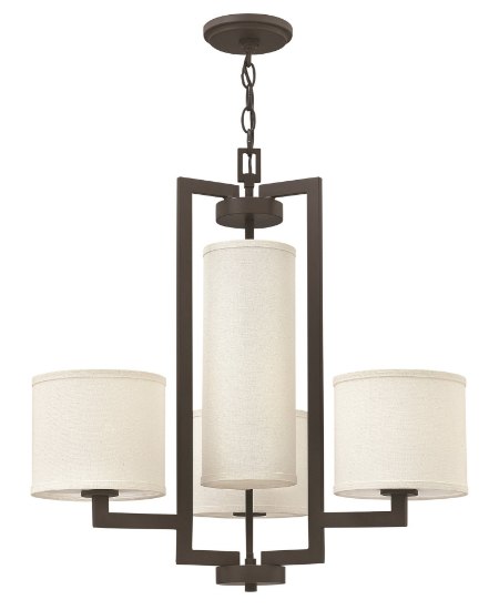 Foto para 100w Chandelier Hampton MED Buckeye Bronze Single Tier