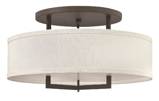 Foto para 48w Foyer Hampton LED Buckeye Bronze Semi-flush Mount