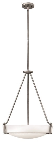 Foto para 48w Foyer Hathaway LED Etched Antique Nickel Stem Hung Foyer