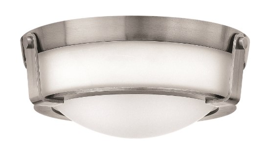 Foto para 60w Foyer Hathaway MED Etched Antique Nickel Flush Mount