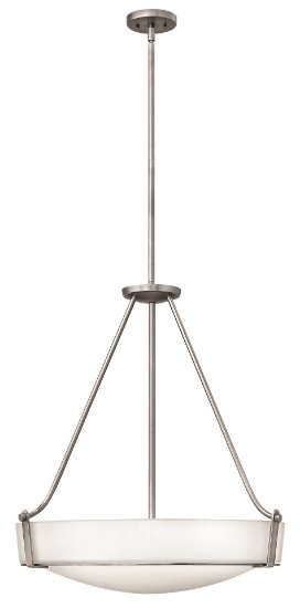 Foto para 100w Foyer Hathaway MED Etched Antique Nickel Stem Hung Foyer