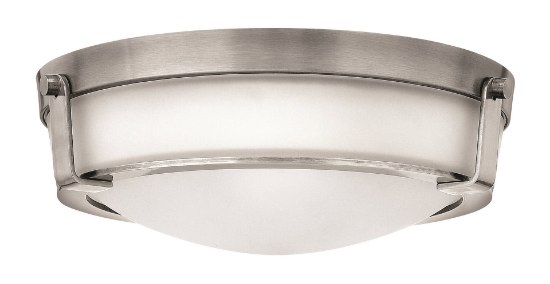 Foto para 60w Foyer Hathaway MED Etched Antique Nickel Flush Mount