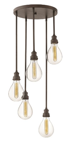 Foto para 60w Chandelier Denton MED Clear Industrial Iron Pendant Pan