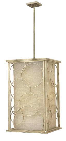 Foto para 60w Foyer Flourish CAND Silver Leaf Stem Hung Foyer