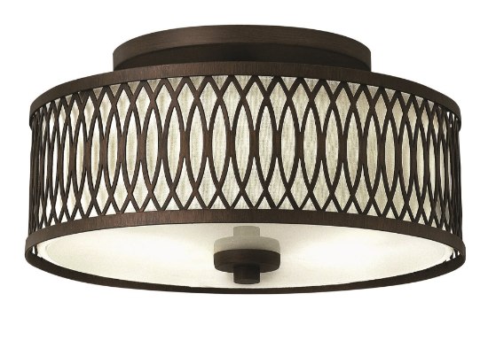 Foto para 60w Foyer Walden MED Victorian Bronze Semi-flush Mount