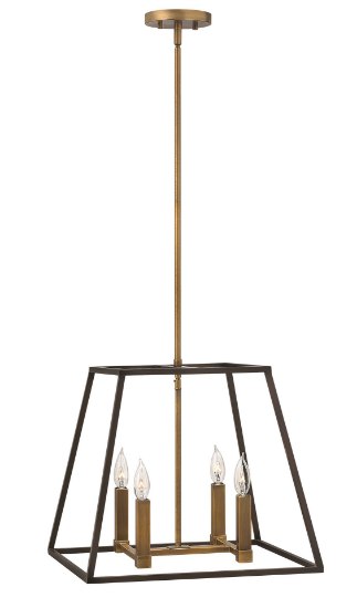 Foto para 60w Foyer Fulton CAND Bronze Stem Hung Pendant