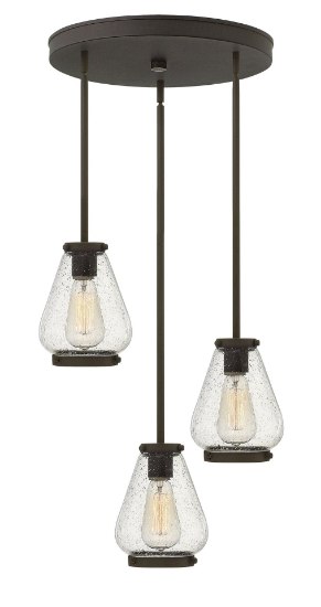 Foto para 100w Pendant Finley MED Clear Seedy Oil Rubbed Bronze Pendant Pairings