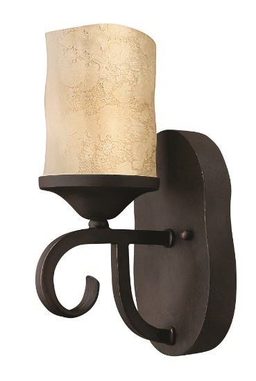 Foto para 100w Bath Casa MED Antique Scavo Olde Black Sconce