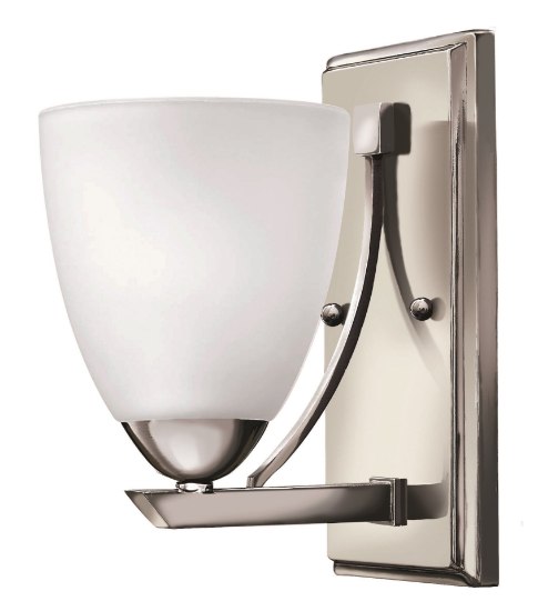 Foto para 100w Bath Pinnacle MED Etched Opal Chrome Bath Sconce