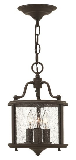 Foto para 60w Foyer Gentry CAND Clear Seedy Panels Olde Bronze Single Tier Foyer