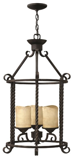 Foto para 100w Foyer Casa MED Antique Scavo Olde Black Three Light Foyer