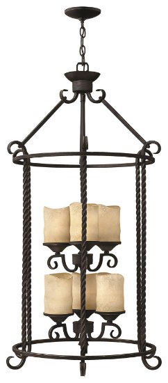 Foto para 100w Foyer Casa MED Antique Scavo Olde Black Two Tier Foyer