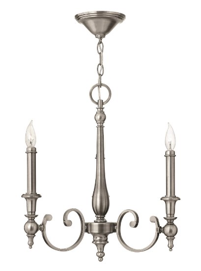 Foto para 60w Chandelier Yorktown CAND Antique Nickel Three Light