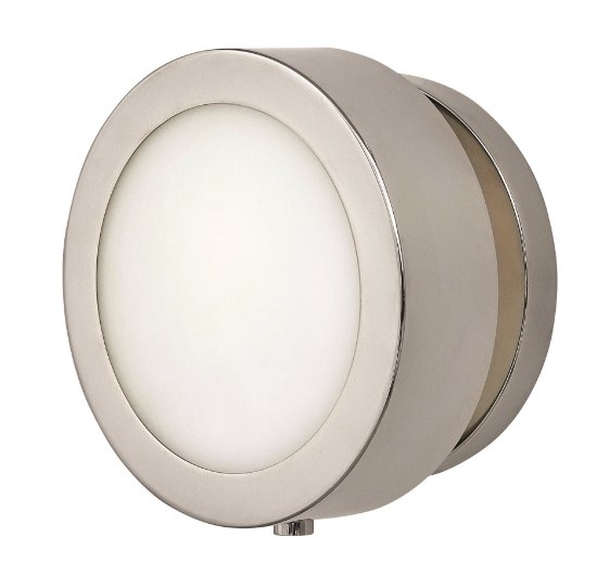 Foto para 60w Sconce Mercer CAND Etched Opal Polished Nickel