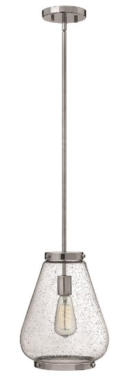 Foto para 100w Mini-Pendant Finley MED Clear Seedy Chrome