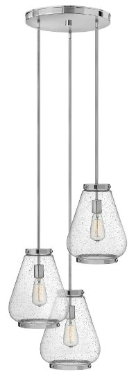 Foto para 100w Pendant Finley MED Clear Seedy Chrome Pendant Pairings