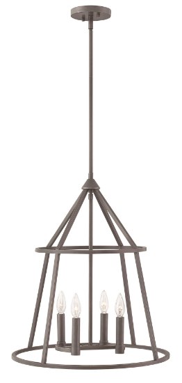 Foto para 60w Chandelier Middleton CAND Graphite Bronze Stem Hung Pendant