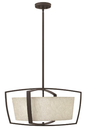 Foto para 100w Chandelier Blakely MED Buckeye Bronze Stem Hung Foyer