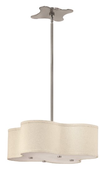 Foto para 26w Foyer Cirrus GU24 Brushed Nickel Stem Hung Pendant