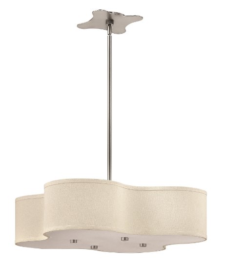 Foto para 26w Foyer Cirrus GU24 Brushed Nickel Stem Hung