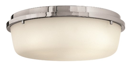 Foto para 60w Foyer Turner MED Etched Opal Chrome Flush Mount