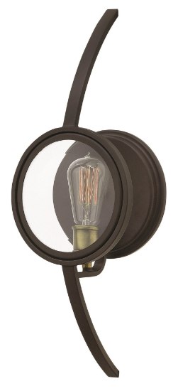 Foto para 100w Sconce Fulham MED Clear Beveled Buckeye Bronze