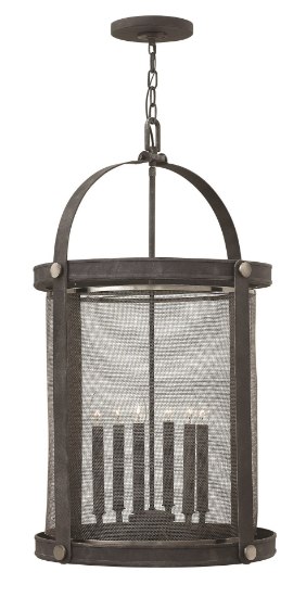 Foto para 60w Foyer Holden CAND Aged Zinc Single Tier Foyer