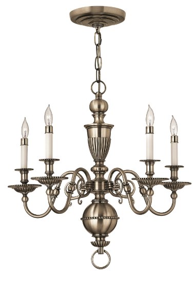 Foto para 60w Chandelier Cambridge CAND Pewter Single Tier Foyer