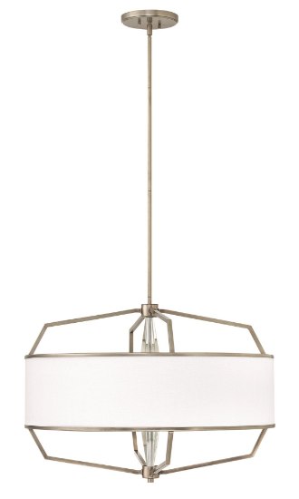 Foto para 100w Chandelier Larchmere MED English Nickel Stem Hung Pendant