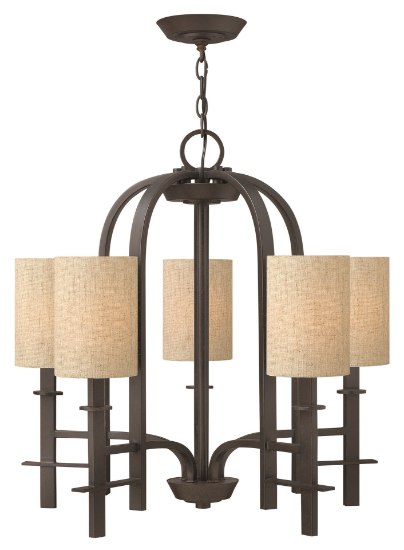 Foto para 60w Chandelier Sloan CAND Regency Bronze Single Tier