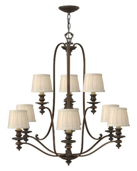 Foto para 60w Chandelier Dunhill CAND Royal Bronze Two Tier Foyer