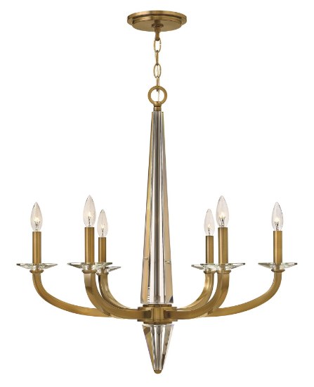 Foto para 60w Chandelier Ascher CAND Brushed Caramel Single Tier Foyer