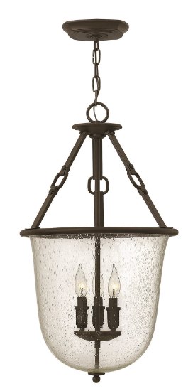 Foto para 60w Foyer Dakota CAND Clear Seedy Oil Rubbed Bronze Single Tier Foyer