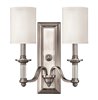 Foto para 60w Sconce Sussex CAND Brushed Nickel Two Light Sconce