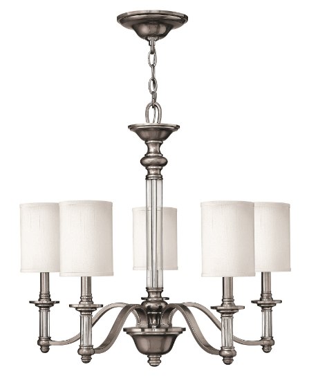 Foto para 60w Chandelier Sussex CAND Brushed Nickel Single Tier