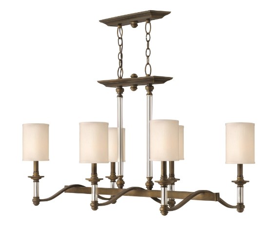 Foto para 60w Chandelier Sussex CAND English Bronze Linear