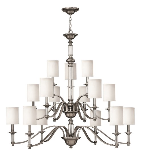 Foto para 40w Chandelier Sussex CAND Brushed Nickel Three Tier Foyer