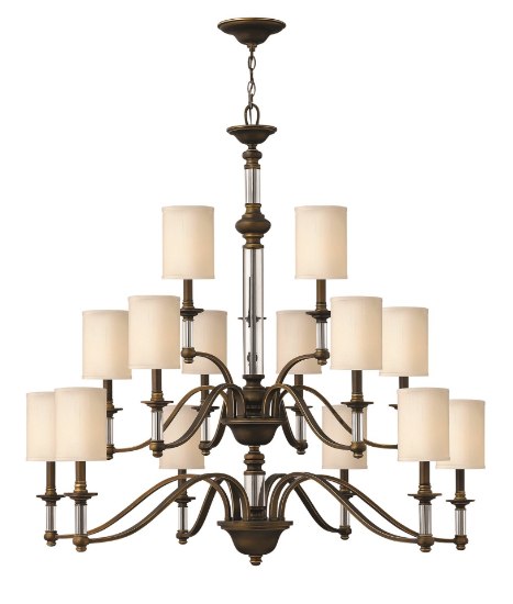 Foto para 40w Chandelier Sussex CAND English Bronze Three Tier Foyer