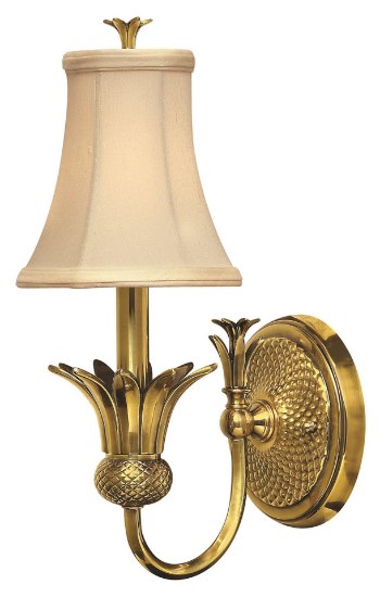 Foto para 60w Sconce Plantation CAND Burnished Brass