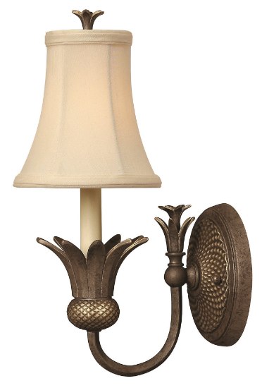 Foto para 60w Sconce Plantation CAND Pearl Bronze