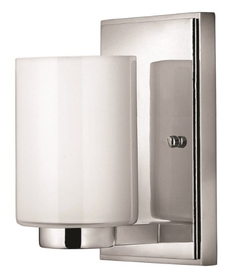 Foto para 60w Bath Miley G-9 Cased Opal Chrome Bath Sconce