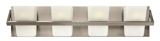 Foto para 60w Bath Blaire G-9 Etched Opal Brushed Nickel Bath Four Light