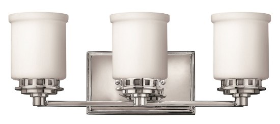 Foto para 100w Bath Ashley MED Etched Opal Chrome Bath Three Light