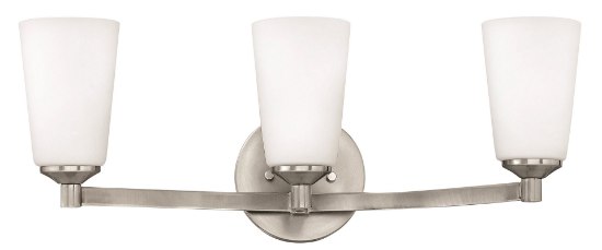 Foto para 117w Bath Sadie INCAN. LED MED Etched Opal Brushed Nickel Bath Three Light