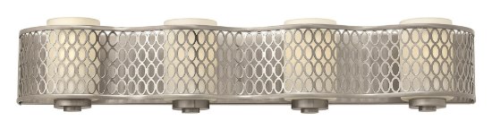 Foto para 100w Bath Jules MED Etched Opal Brushed Nickel Bath Four Light