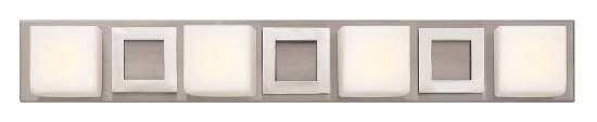 Foto para 60w Bath Mirage G-9 Etched Opal Brushed Nickel Bath Four Light