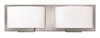 Foto para 4.5w Bath Mila G9 LED Etched Opal Brushed Nickel Bath Two Light