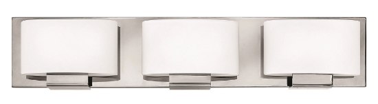 Foto para 60w Bath Mila G-9 Etched Opal Chrome Bath Three Light