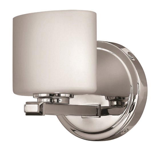 Foto para 60w Bath Ocho G-9 Etched Opal Chrome Bath Sconce