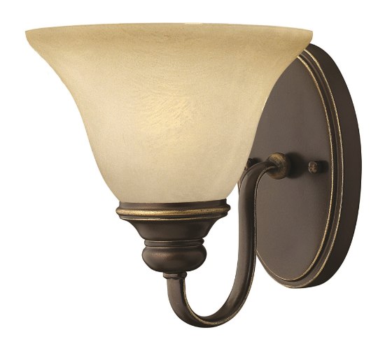 Foto para 100w Sconce Cello MED Vintage Faux Alabaster Antique Bronze